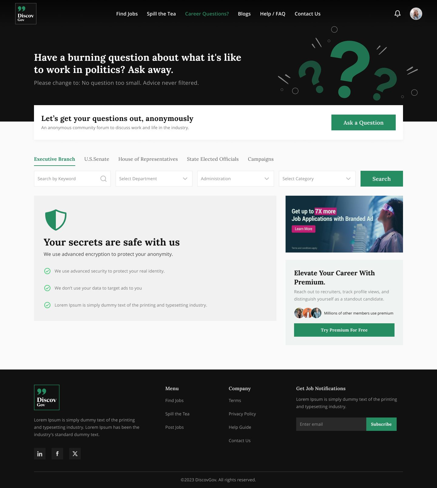 Ask Questions feature screenshot